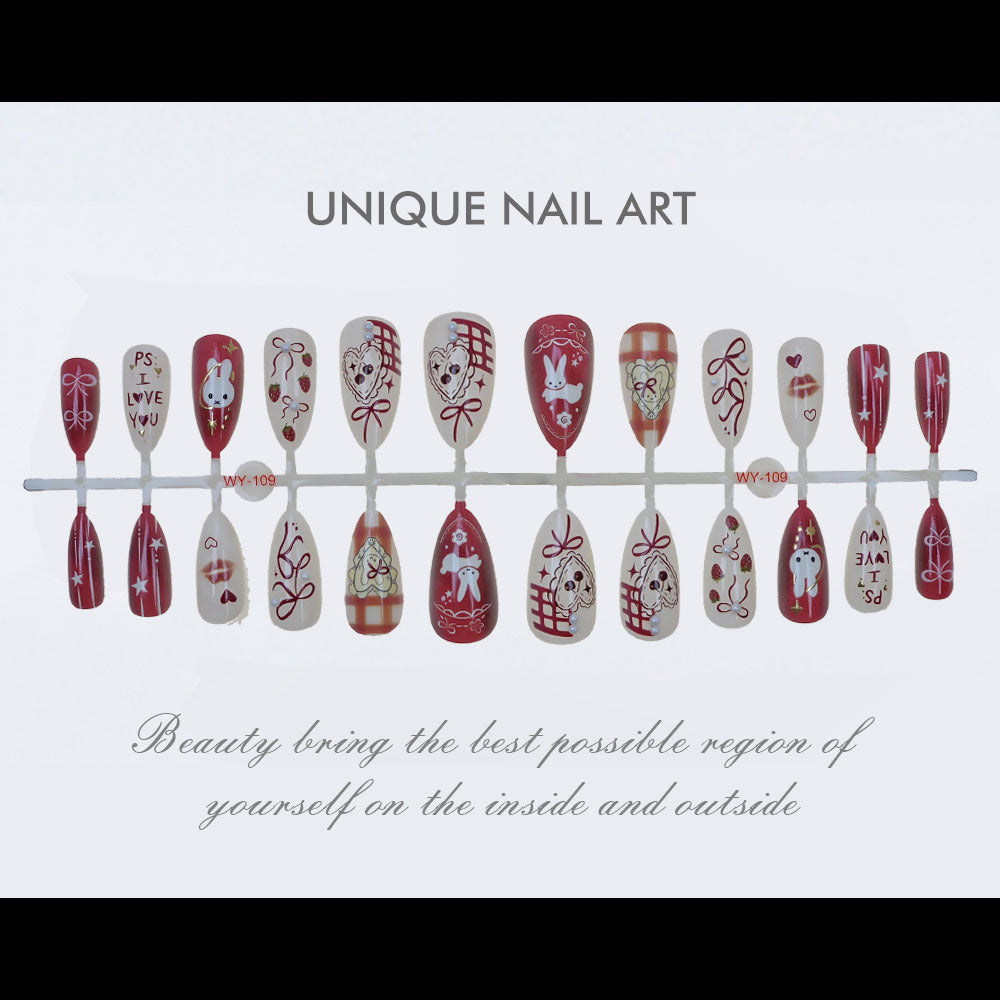 Whimsical Cartoon Press-On Nails Kalsten