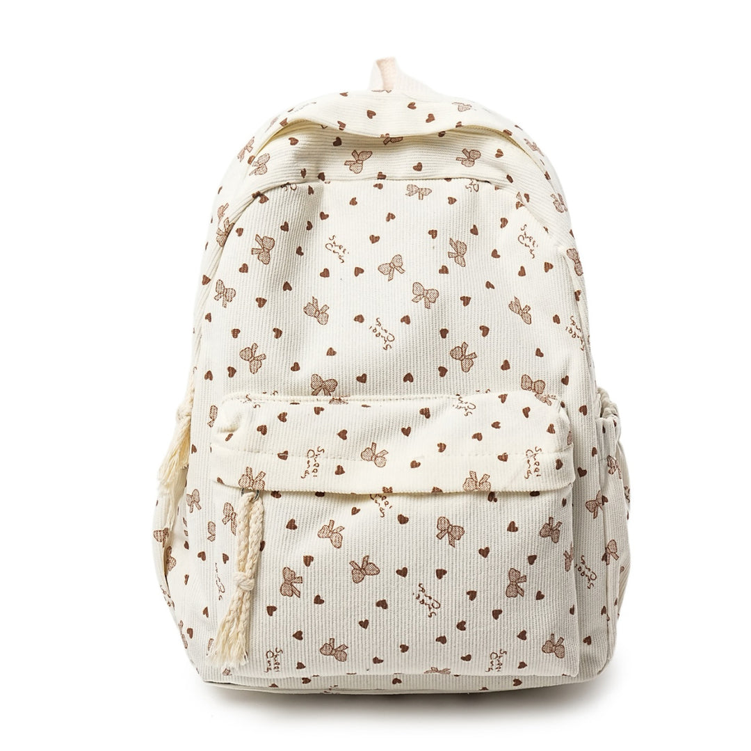 Backpack Made of High-Quality Cord with Playful Applications Kalsten
