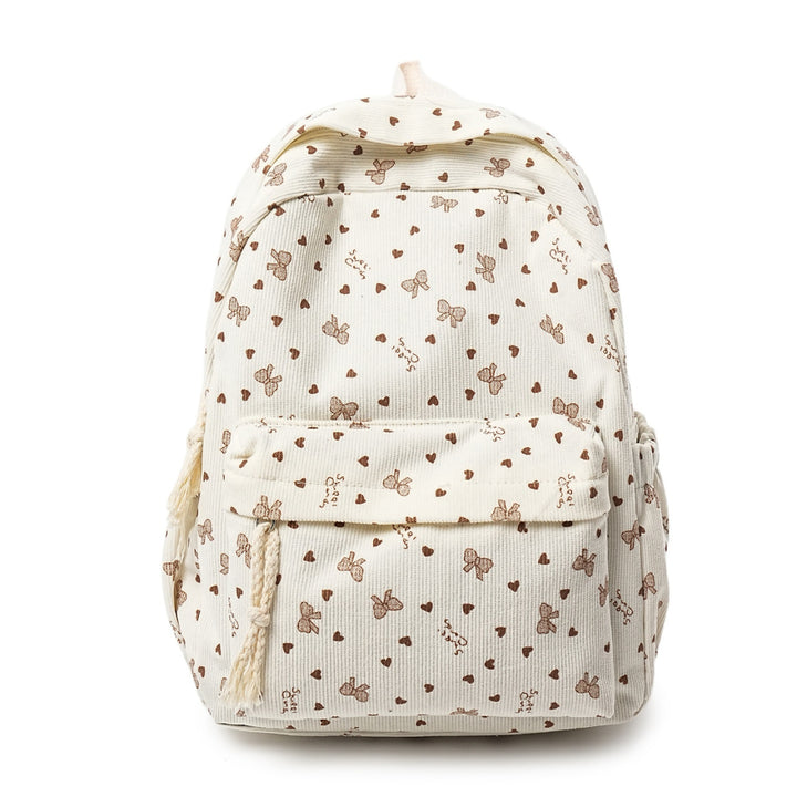 Backpack Made of High-Quality Cord with Playful Applications Kalsten