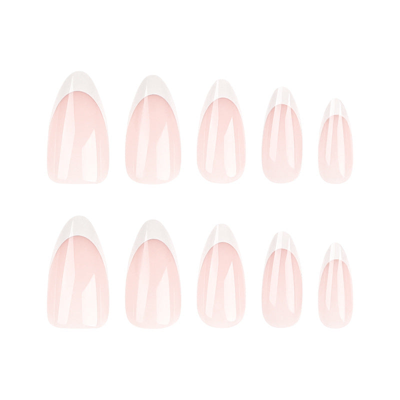 High-quality nail art in elegant French-tip design Kalsten