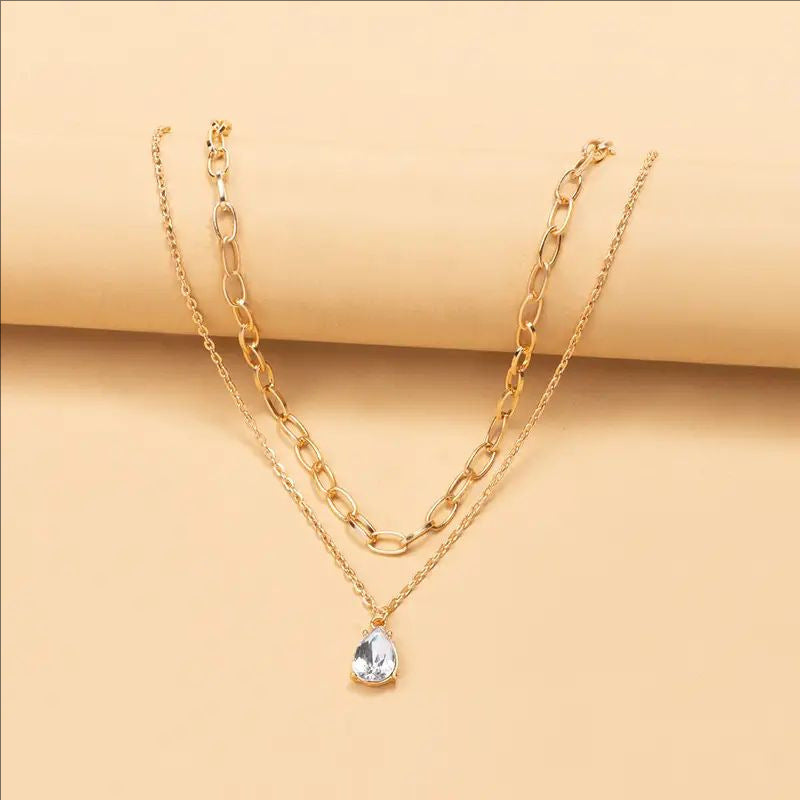 Layered Link Chain Necklace Kalsten