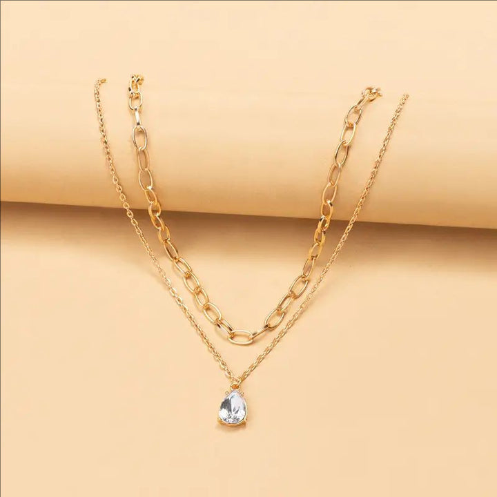 Layered Link Chain Necklace Kalsten