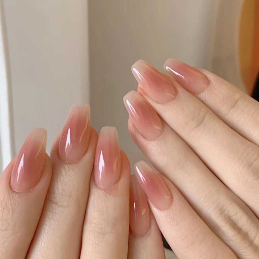 Elegant Ombre Gel Nail Extensions