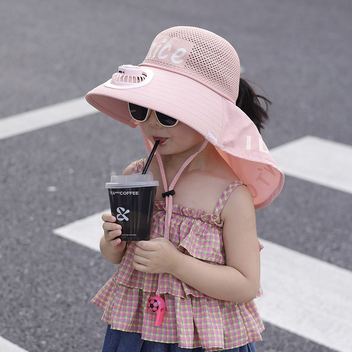 Child-Sun-Protective-Hat with Neck Protection, Breathable Mesh and Adjustable Chin Strap Kalsten