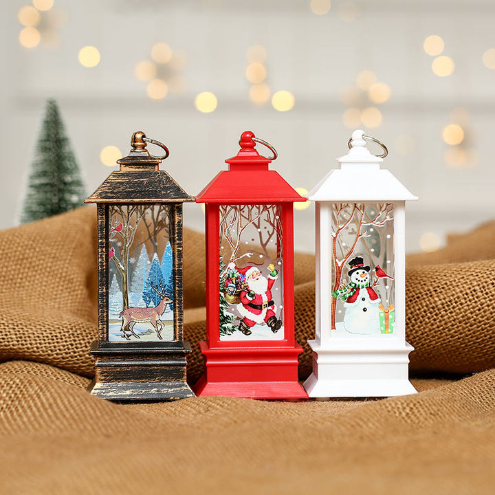 Decorative Lantern with Santa Theme Kalsten
