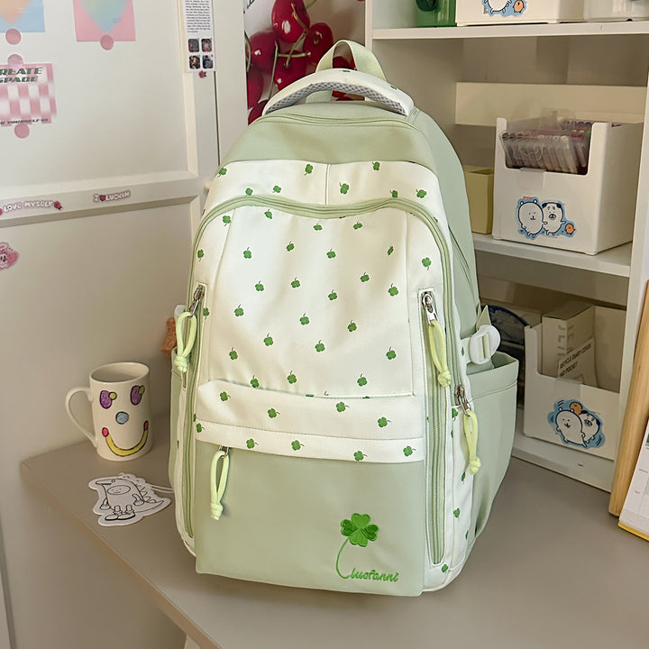Playful Floral-Themed School Backpack Kalsten