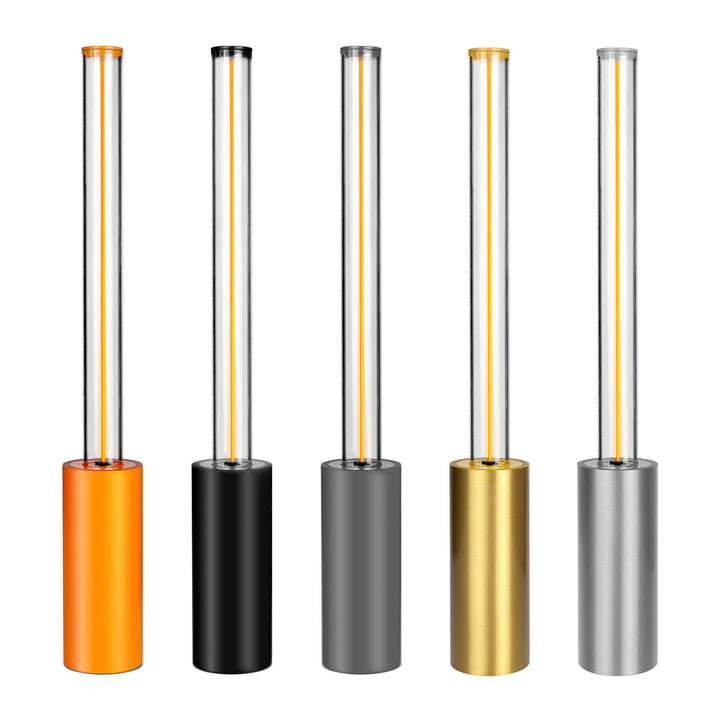 Contemporary Glass Tube Table Lamp