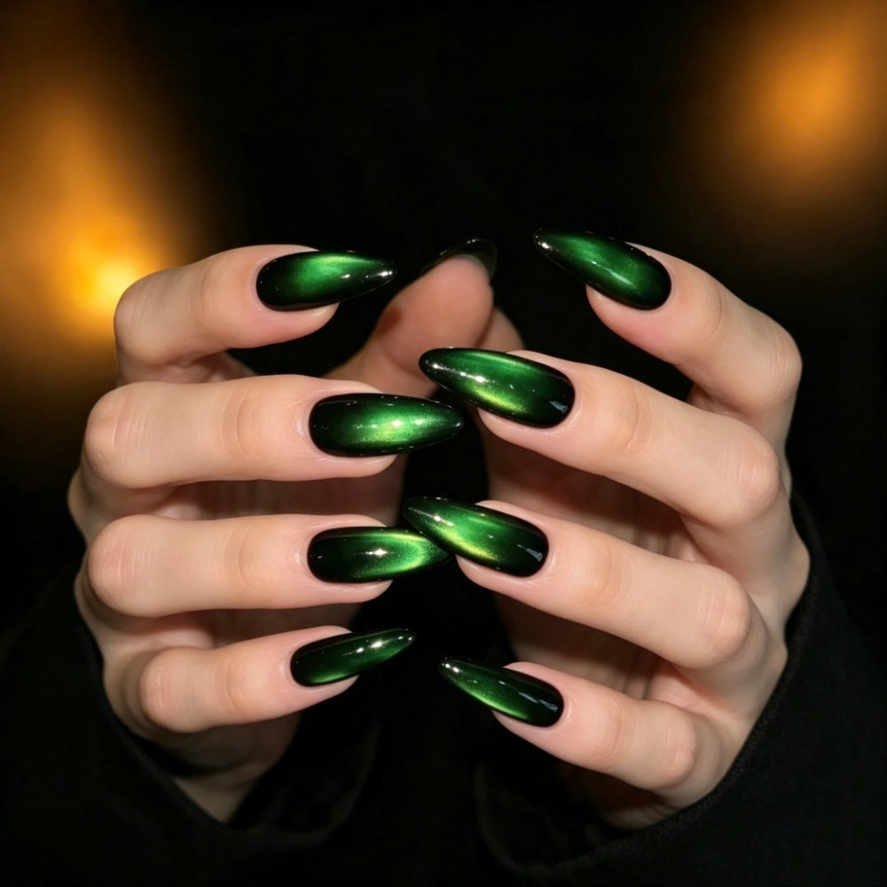 Cat Eye Stiletto Nail Enhancements