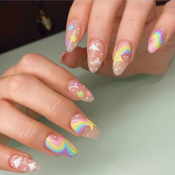 Artistic Floral Nail Tips Kalsten