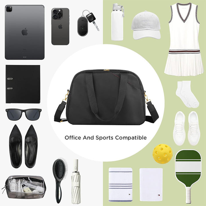 Sporty tote bag with multiple compartments and detachable shoulder strap Kalsten