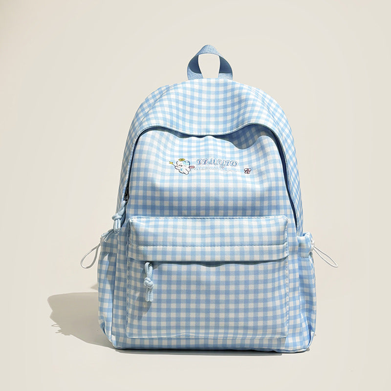 Cute Gingham Patterned Backpack Kalsten