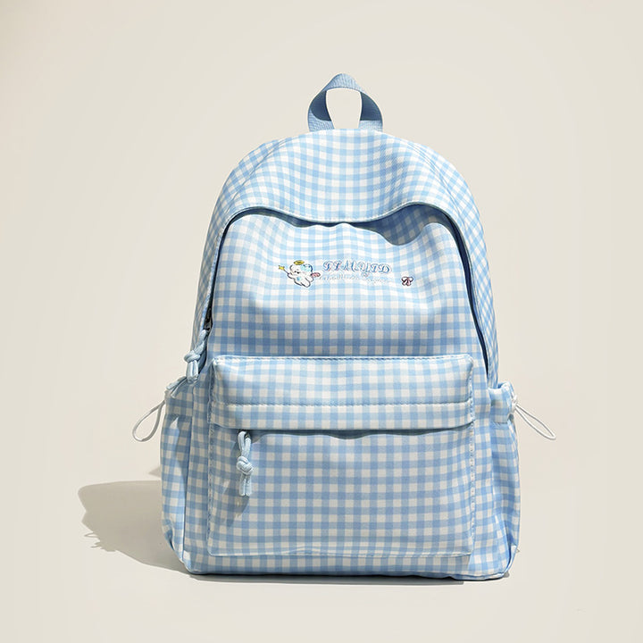 Cute Gingham Patterned Backpack Kalsten
