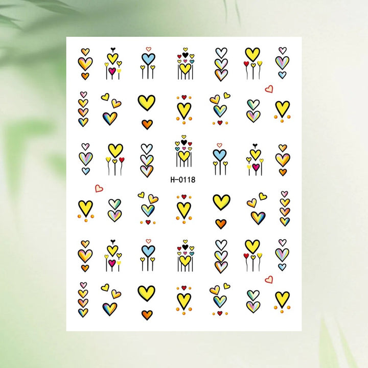 Tropical Fruit-Themed Nail Art Sticker Set