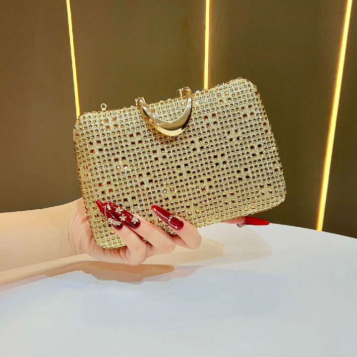 Rhinestone-Studded Formal Clutch