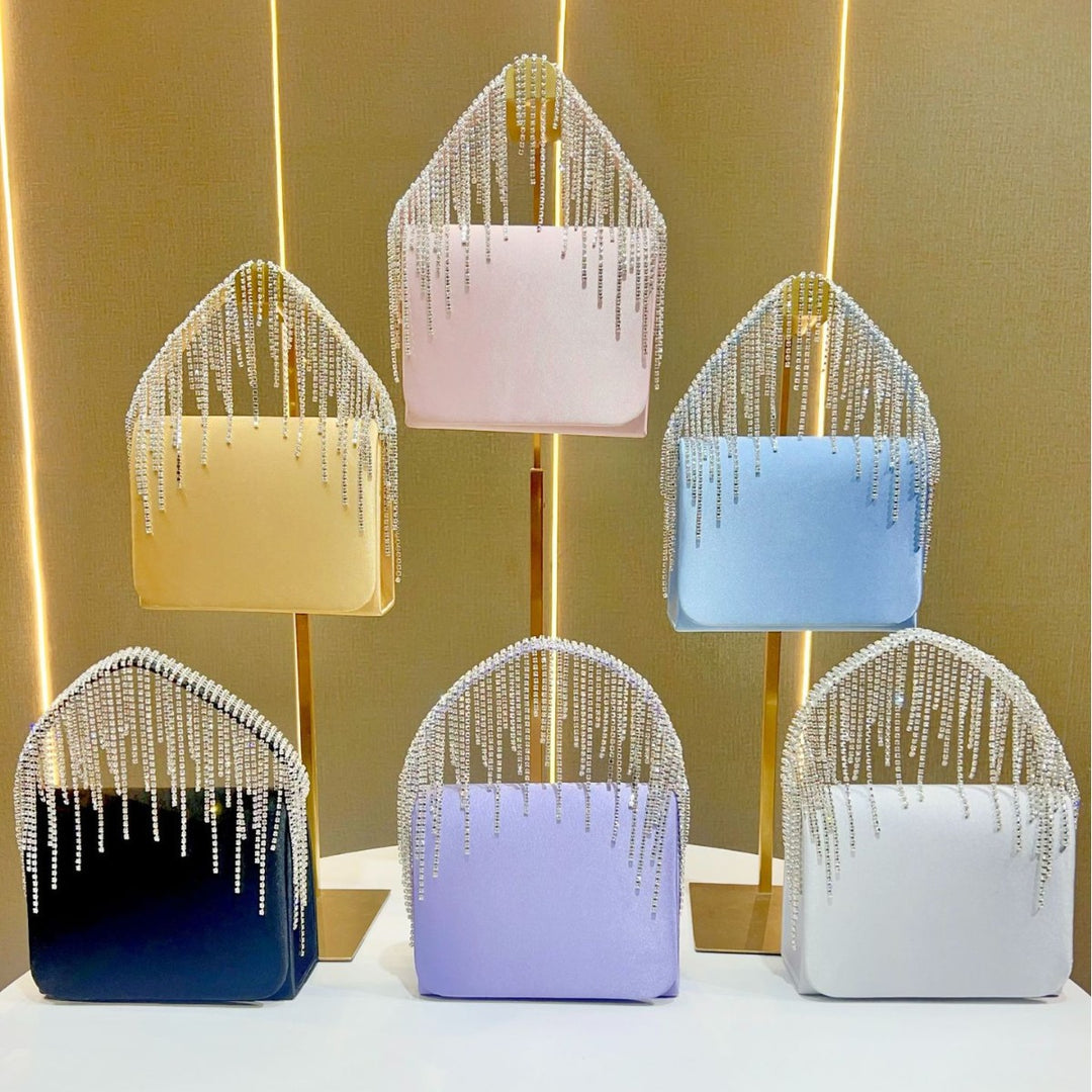 Crystal-Embellished Glam Clutch