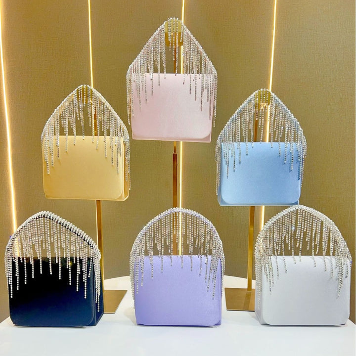 Crystal-Embellished Glam Clutch
