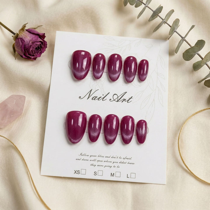 Premium Glossy Press-On Nail Set