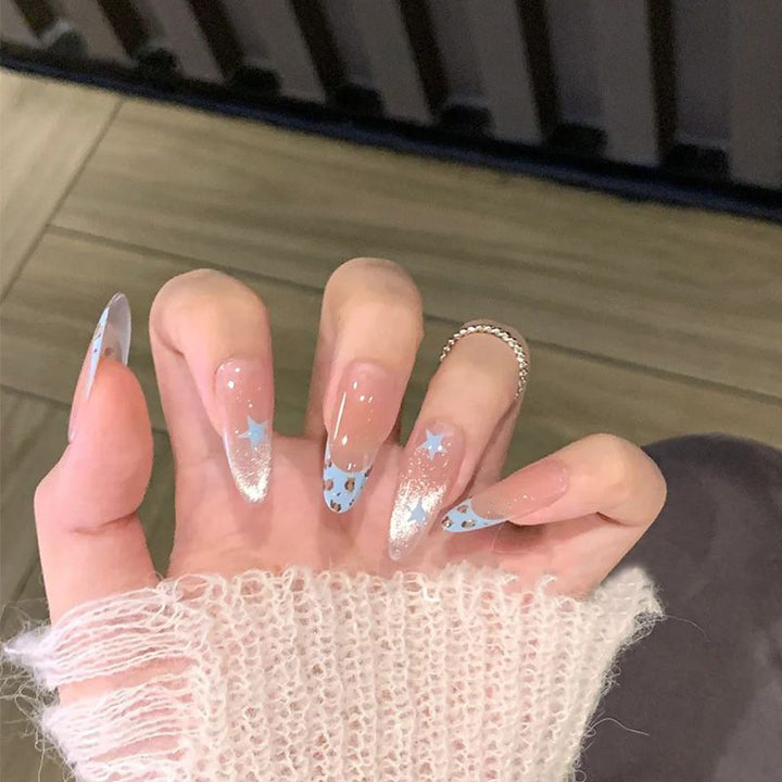 Artistic Floral Press-On Nail Set Kalsten