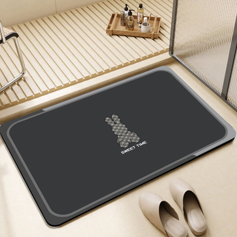 Cute Bunny-Themed Bathroom Mat Kalsten