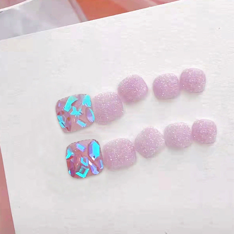 Sparkling Geometric Press-On Nail Set