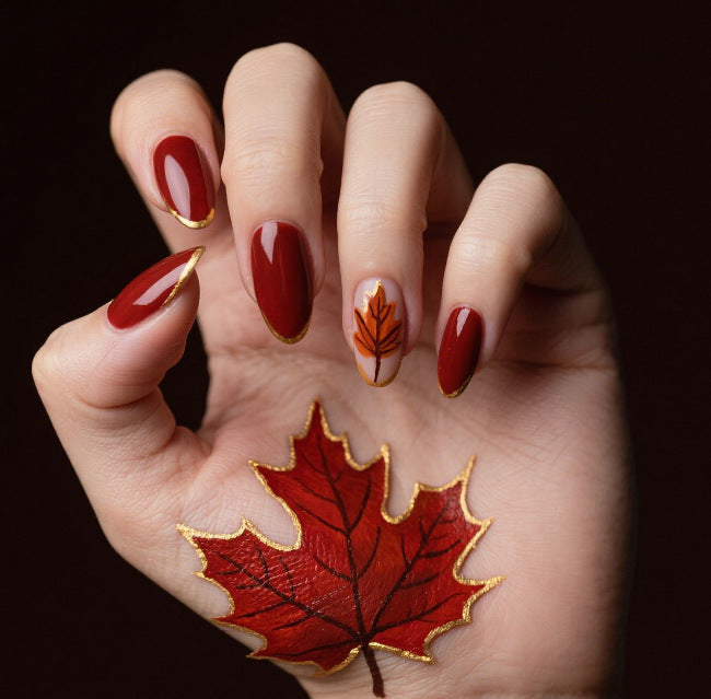 Artistic Autumn Nail Art Enhancements Kalsten