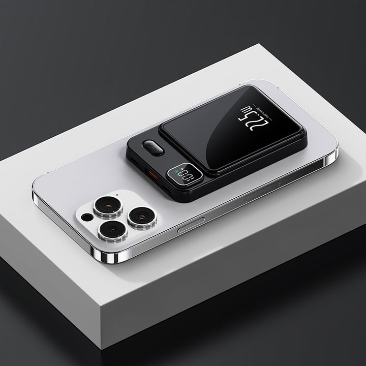 Portable power bank with wireless charging function and intelligent LED display Kalsten