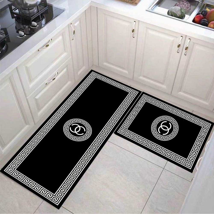 Artistic Floral Kitchen Mat Set