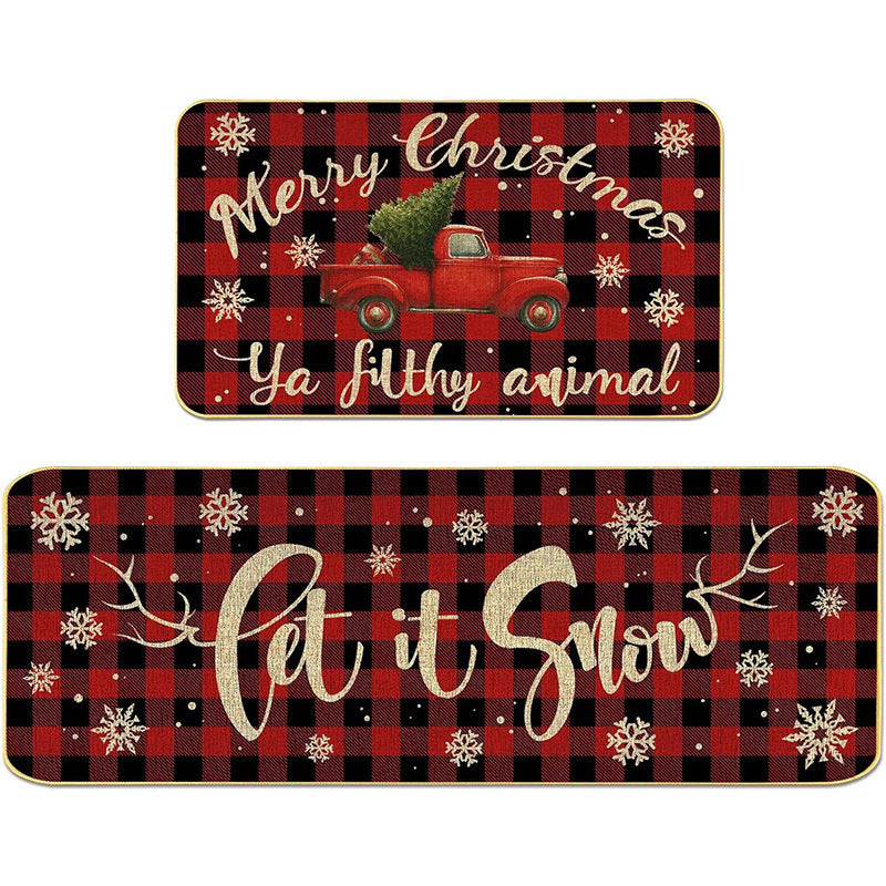 Festive Holiday Themed Doormat Kalsten