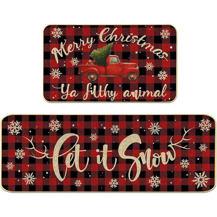 Festive Holiday Themed Doormat Kalsten