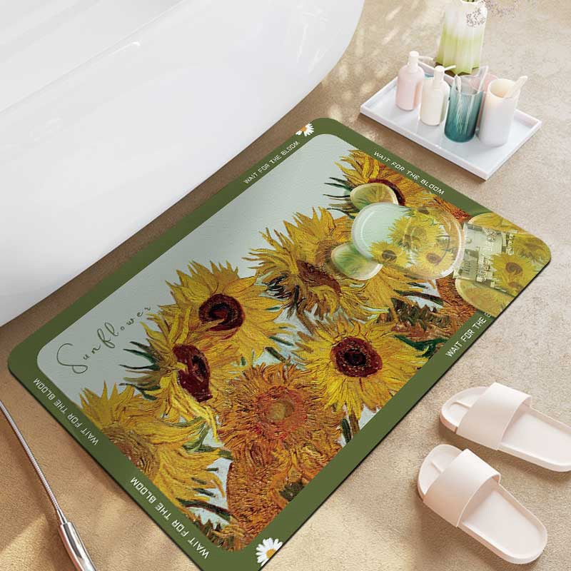 Artistic Shower Floor Mat