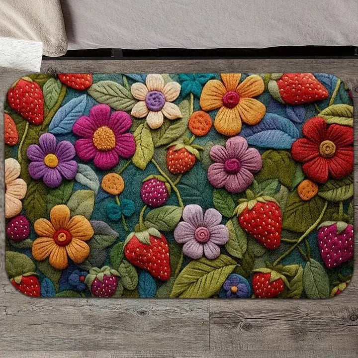 Floral Kitchen Runner Mat