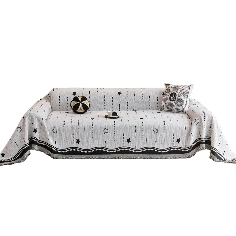 Cozy Decorative Fringe Sofa Throw Blanket