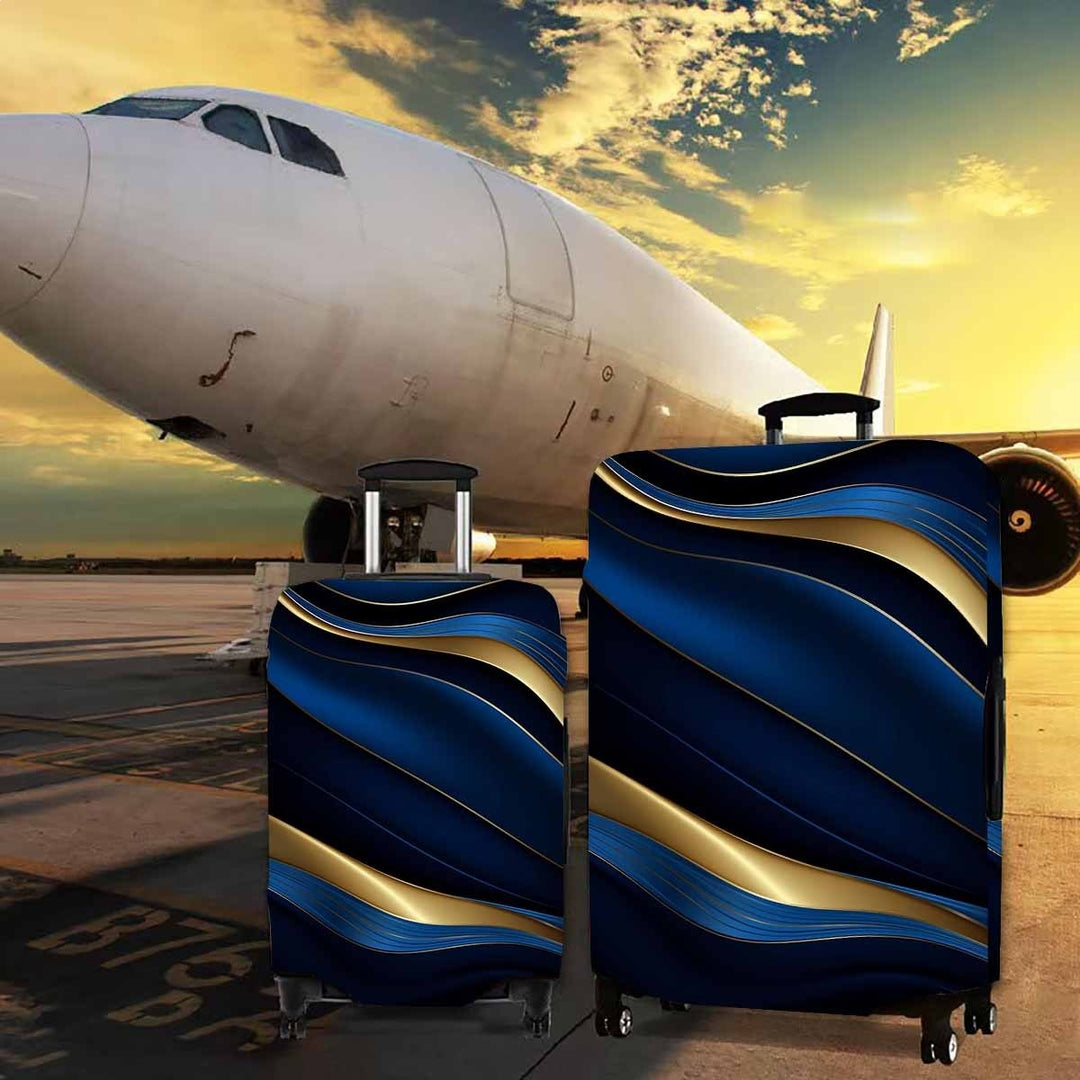 Hard Shell Rolling Luggage with Elegant Wave Design Kalsten