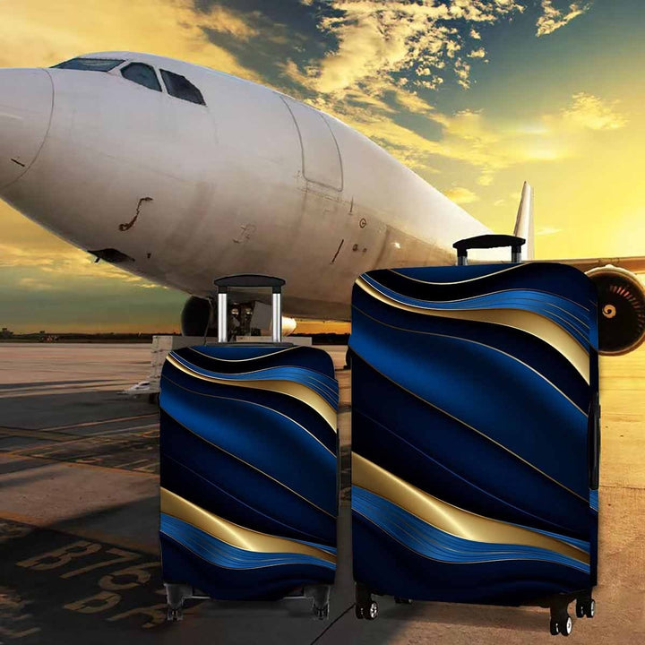 Hard Shell Rolling Luggage with Elegant Wave Design Kalsten