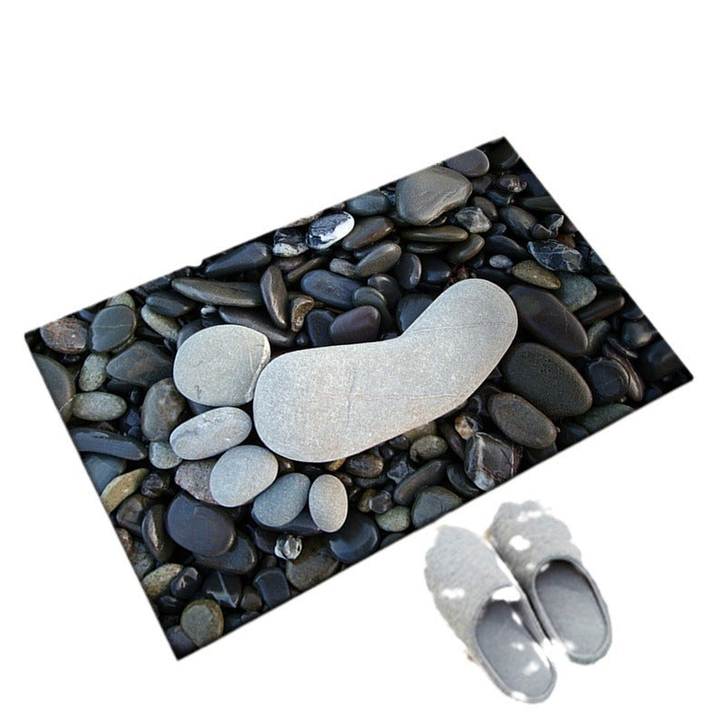 Stone-Inspired Decorative Floor Mat Kalsten