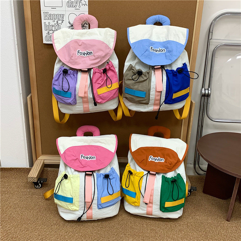 Colorful Multi-Pocket Casual Backpack Kalsten