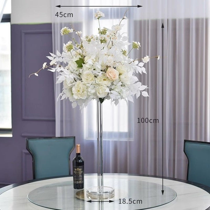 Elegant Floral Centerpiece with Acrylic Stand