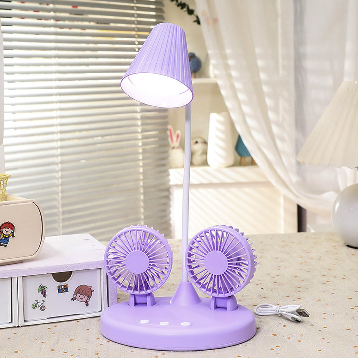 Women's Multifunctional Table Lamp with Integrated Fans Kalsten