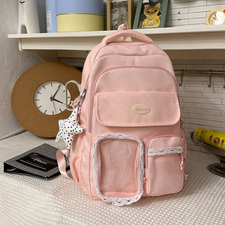 Stylish Multi-Pocket Patterned Backpack Kalsten