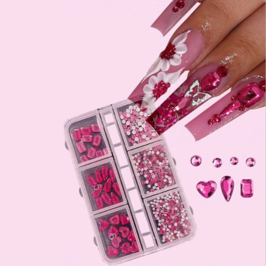 Decorative Nail Art Rhinestone Gem Kit