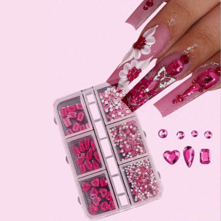 Decorative Nail Art Rhinestone Gem Kit