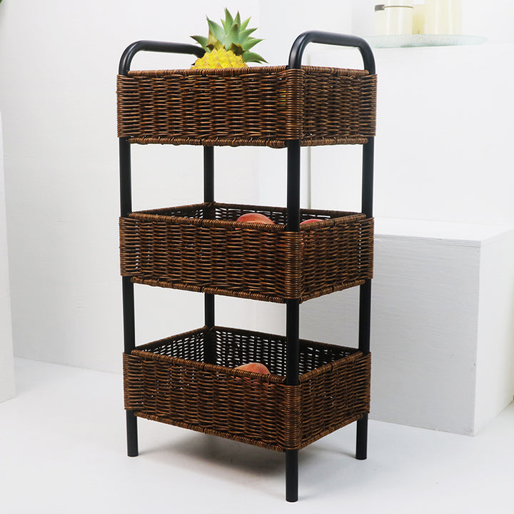 Multi-Tier Woven Storage Rack Kalsten 1787892970