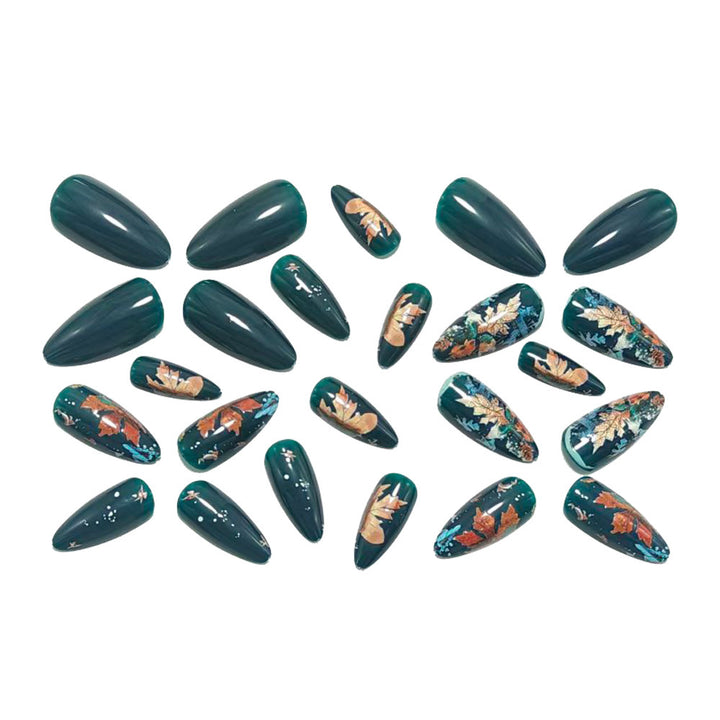 Artificial nails with luxurious leaf design Kalsten