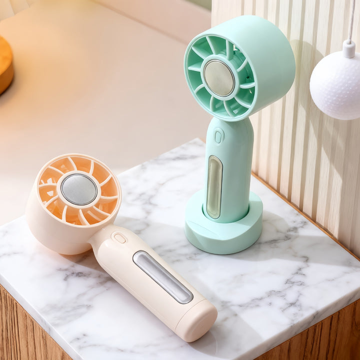 Women portable mini fan with USB connection and rotatable head Kalsten