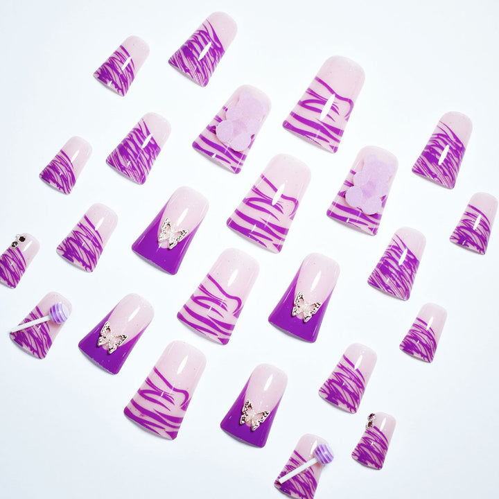 Creative Butterfly and Candy Inspired Nail Set Kalsten