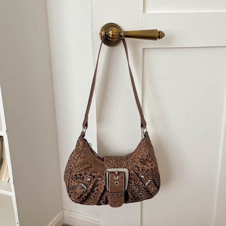 Exotic Textured Shoulder Bag