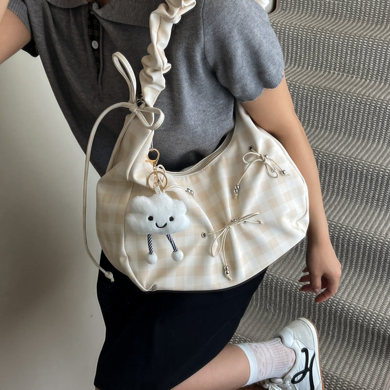 Modern Scrunch Handle Shoulder Bag