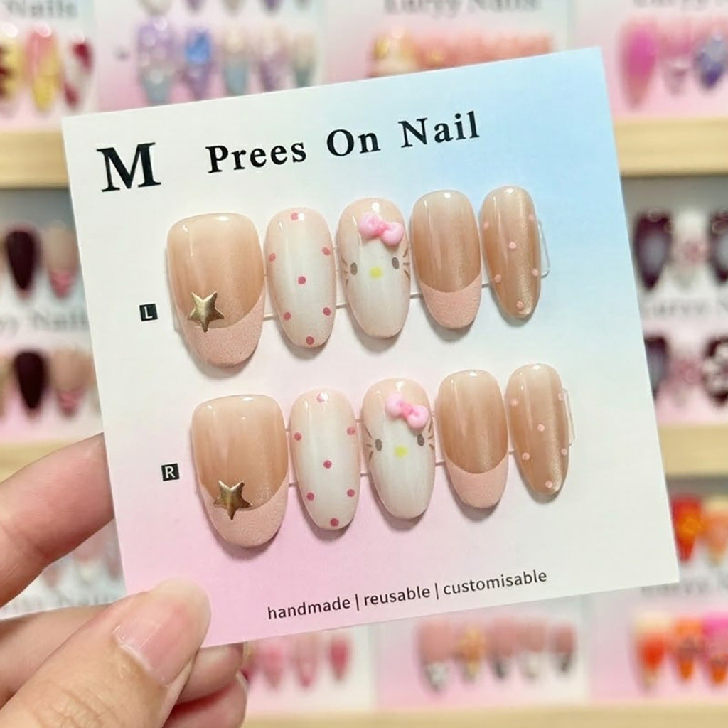 Character-Embellished Press-On Nail Set