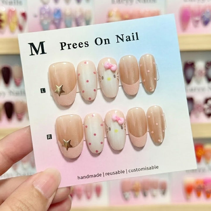 Character-Embellished Press-On Nail Set