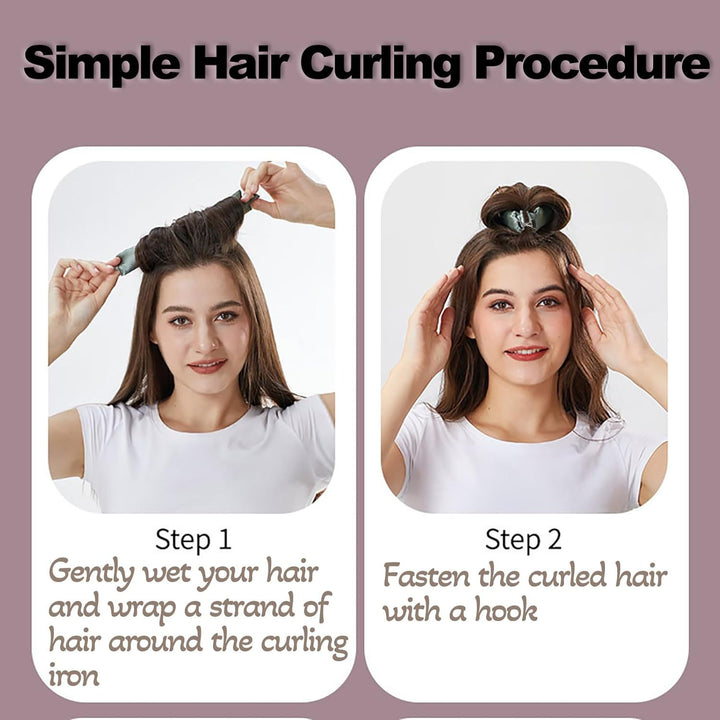 Heat-Resistant Hair Curling Rollers Set